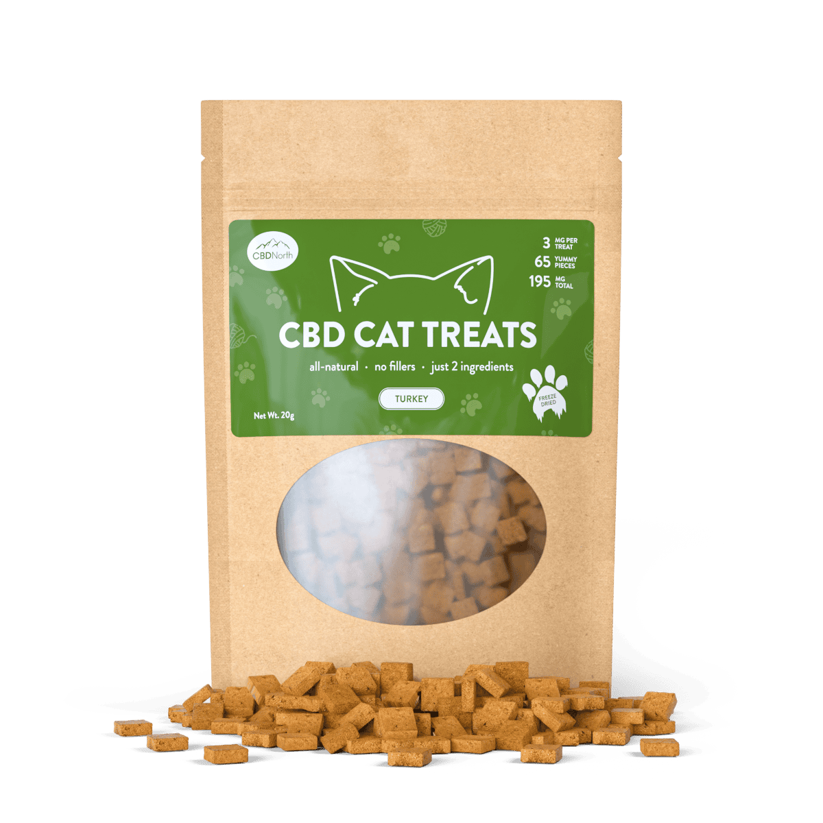 shop cbd cat treats freeze dried turkey