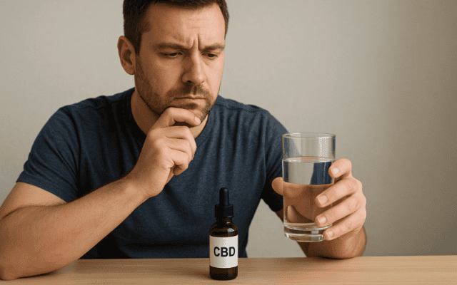 how lomg after taking cbd oil can you drink water