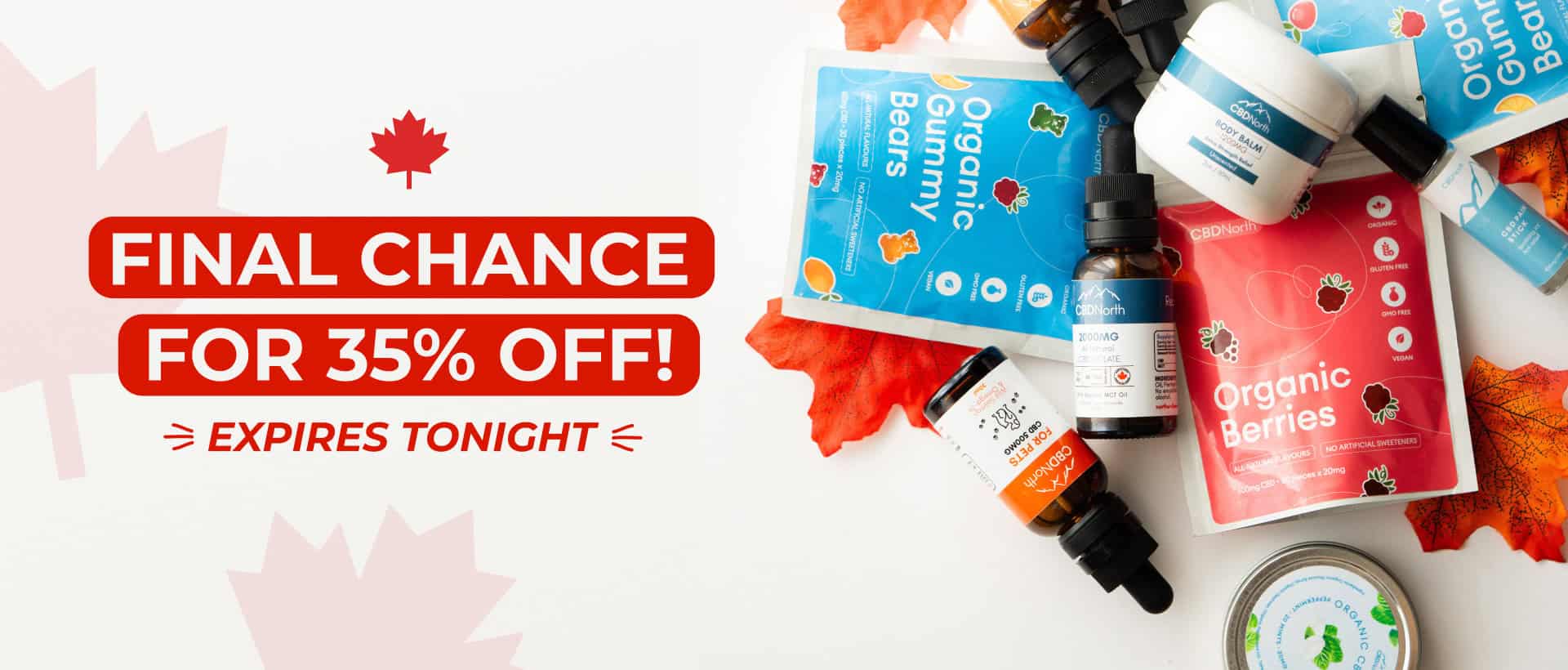 cbdnorth products in shopping cart for victoria day weekend sale